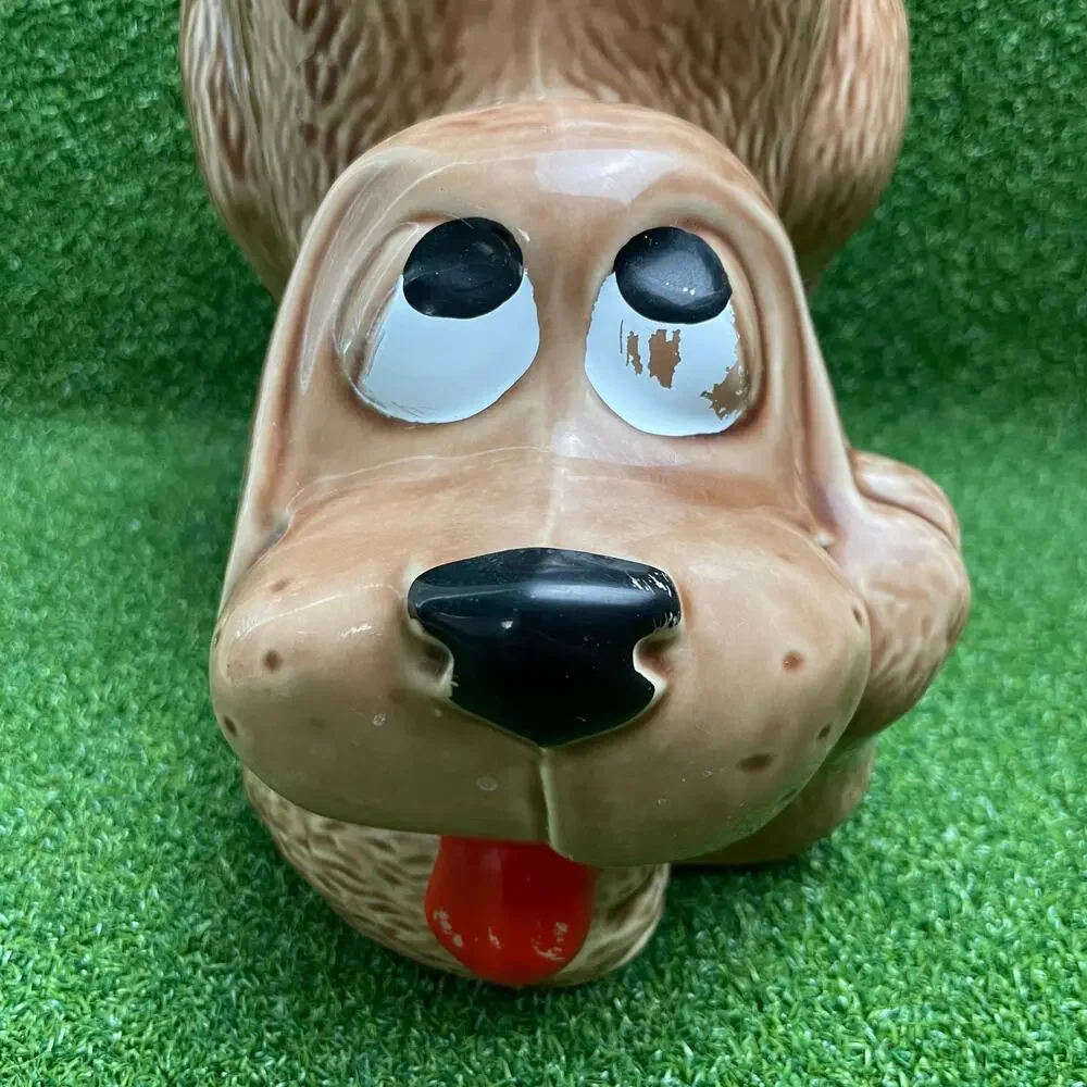 Vintage McCoy Thinking Hound Dog Ceramic USA Cookie Jar